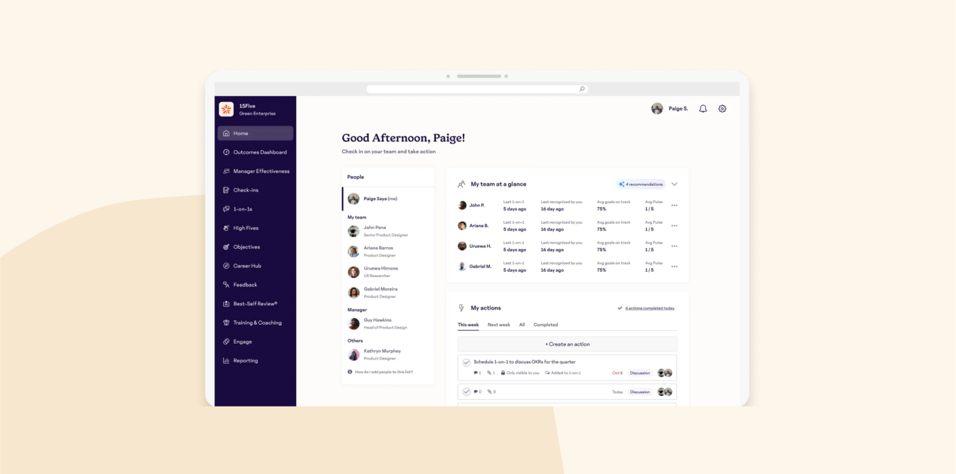 11+ best performance review software for small companies - 15Five_Product_image-1900x943.png