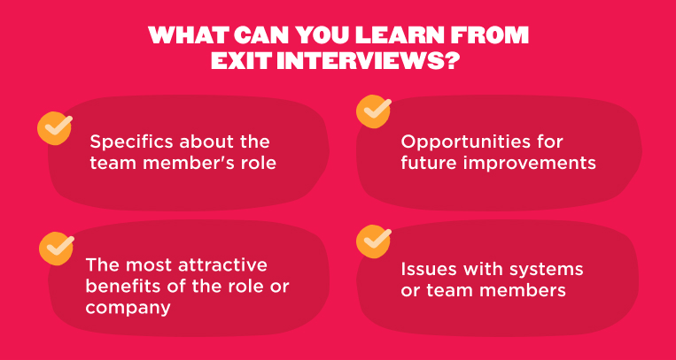 What can you learn from exit interviews infographic