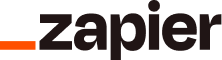 zapier logo with orange accent, automation and integration platform for seamless workflow management
